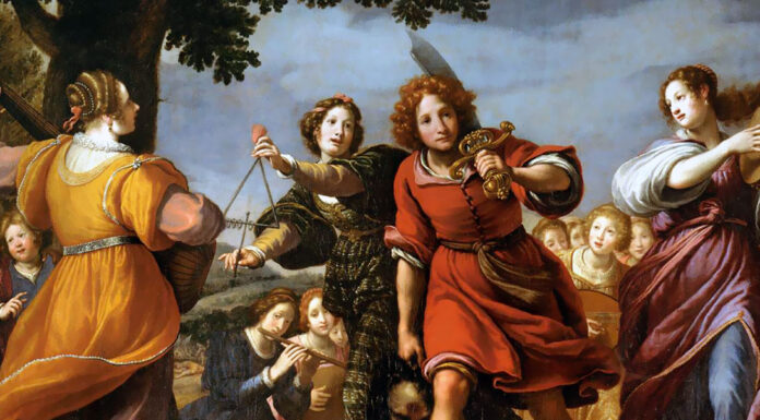 Schütz. Der 2. Psalm (SWV 23) The Triumph Of David. Matteo Rosselli