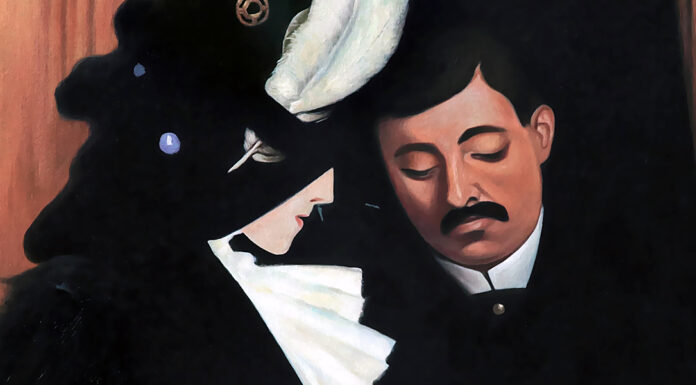 “Il beniamino della famiglia” di Vittorio Bersezio At the Cafe (also known as The Provincial), Felix Vallotton (1909)