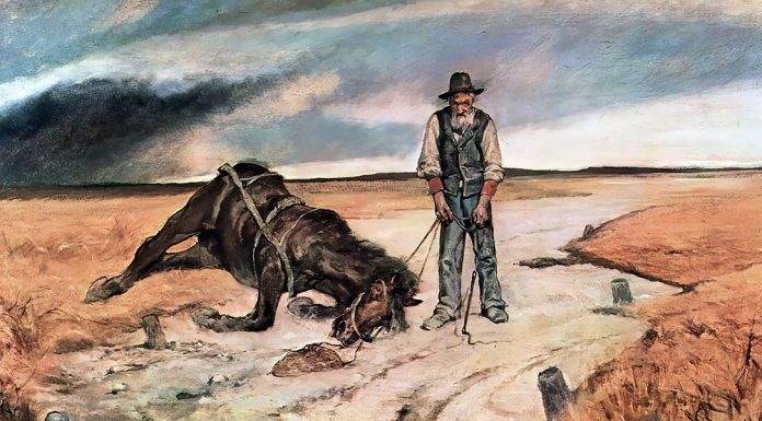 “La vigna vendemmiata” di Antonio Beltramelli “II cavallo morto” di Giovanni Fattori