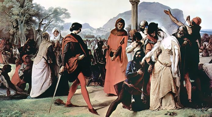 “Storia degli italiani. Tomo VII” di Cesare Cantù The Sicilian Vespers, Francesco Hayez (1821-1822)