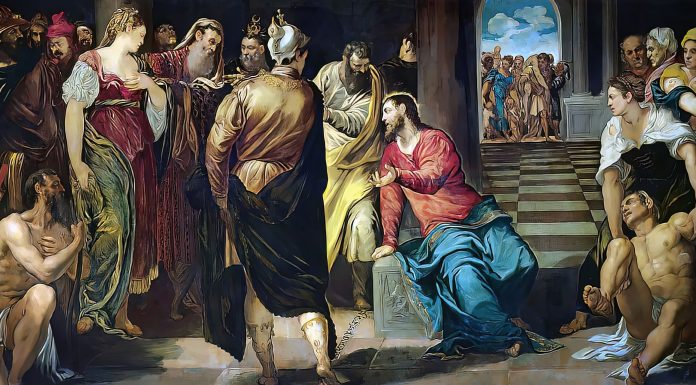 “L’adultera” di Theodor Fontane Cristo y la mujer adúltera, Tintoretto