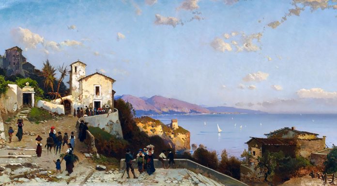 “Le Braie. Il sapore del mare” di Giovanni Descalzo Villaggio di montagna sulla costa ligure (Cinque Terre?). Hermann David Salomon Corrodi