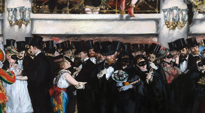 “Colei che non si deve amare” di Guido Da Verona The Masked Ball at the Opera, Edouard Manet (c.1873)