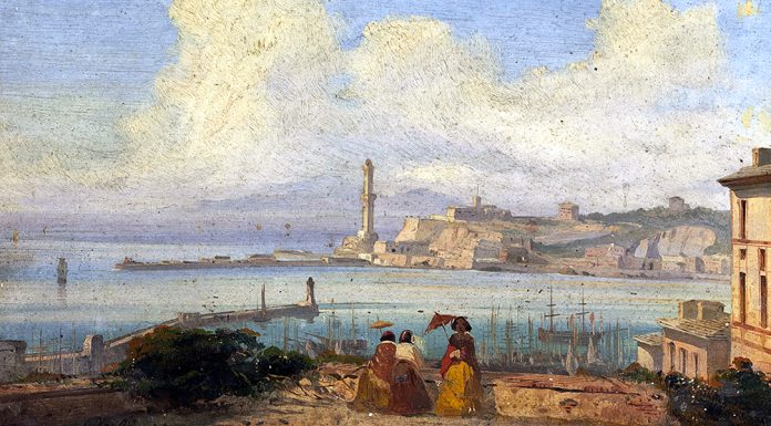 “Croce e Grifo” di Amedeo Pescio Bucht von Genual, Ippolito Caffi (1855)