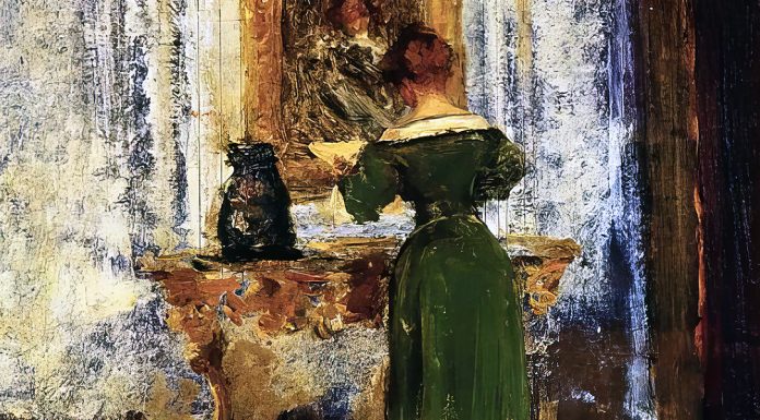 “La dama verde” di Alfredo Pitta Woman in Green, William Merritt Chase