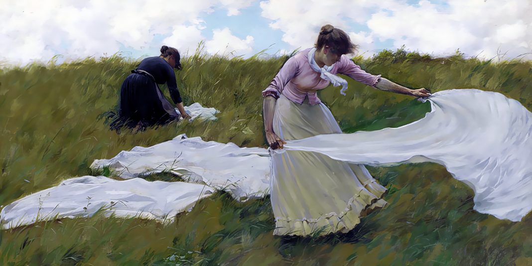 Charles Courtney Curran (1861–1942), A Breezy Day (1887)