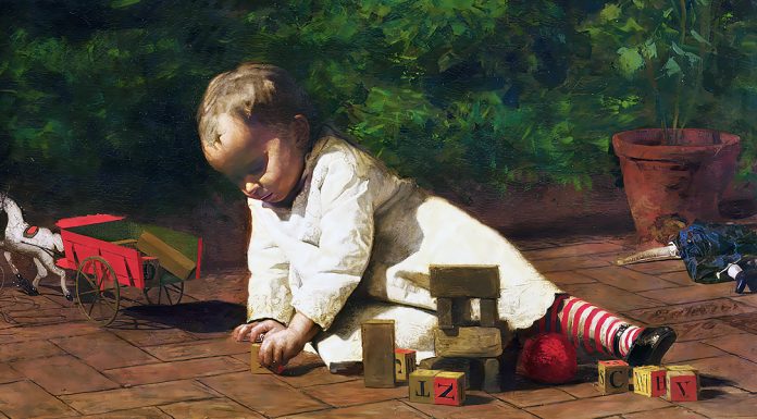 “La mente del bambino” di Maria Montessori “Baby at Play”. Thomas Eakins