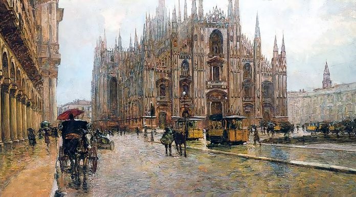 “Ascolto il tuo cuore, città” di Alberto Savinio Veduta del Duomo di Milano. Rodolfo Paoletti