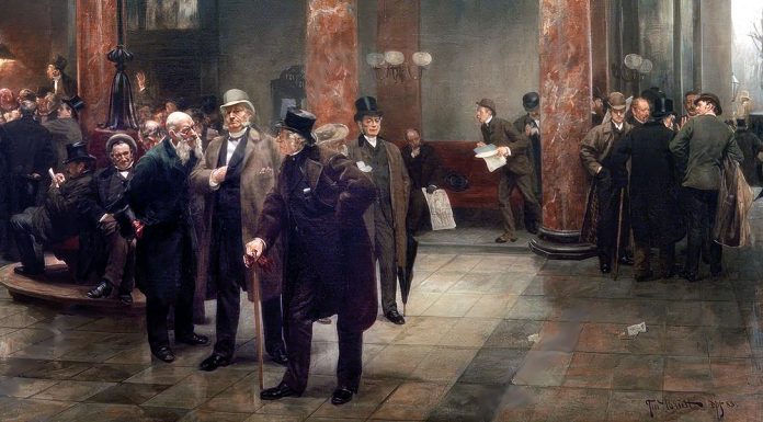 “Manuale di Economia politica” di Vilfredo Pareto Ferdinand Brütt, An der Börse, 1888