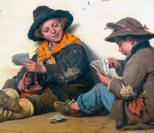 Nuovo audiolibro. “Storie allegre” di Carlo Collodi. Lettura di Rossella Rossi “Bambini che giocano a carte”. Antonio Ermolao Paoletti