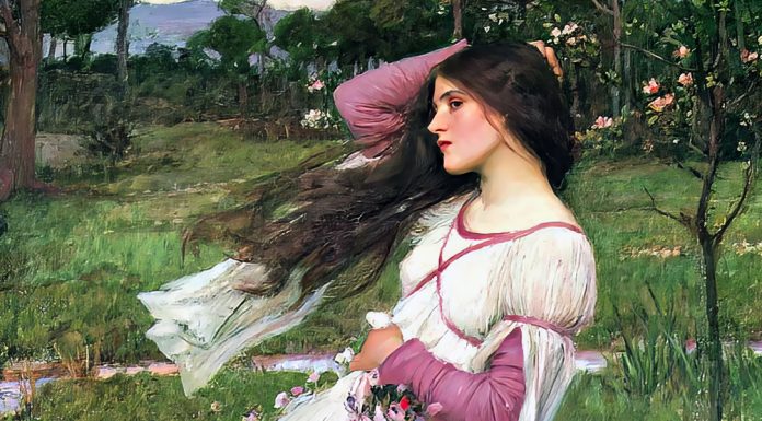 “Ombre e fulgori” di Olinto Dini Windflowers. John William Waterhouse