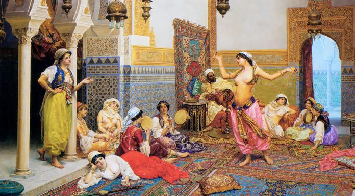 “Memorie sull’Egitto e specialmente sui costumi delle donne orientali e gli harem” di Amalia Nizzoli The Harem Dance, Giulio Rosati