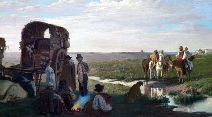 “Qua e là per il mondo” di Luigi Barzini “Escena campestre”. Juan Manuel Blanes