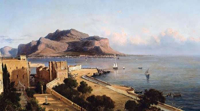 “Avvenimenti del 1866” di Giacomo Pagano Monte Pellegrino at Palermo, George Loring Brown