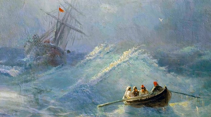 “Il Re dell’aria” di Emilio Salgari The Shipwreck in a stormy sea, Ivan Aivazovsky