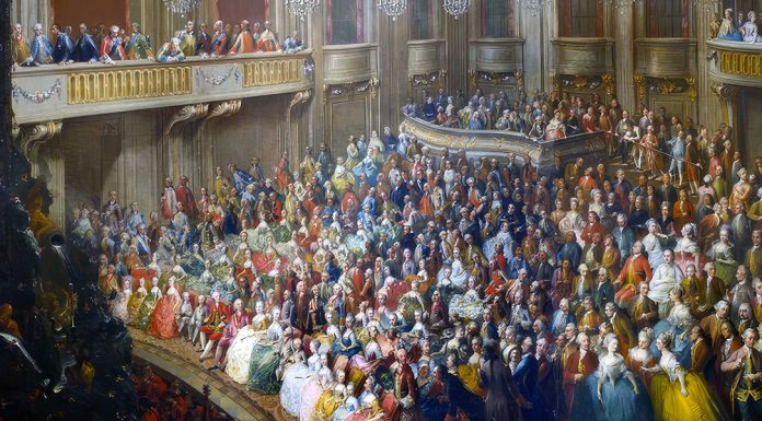 Mozart. “Sinfonia n° 20” Wedding Concert for Joseph II and Isabella of Parma. Martin Meytens the Younger