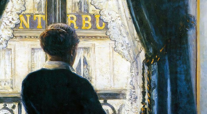 “L’amore nemico” di Daisy di Carpenetto Interior, Woman at the Window, Gustave Caillebotte (1880)