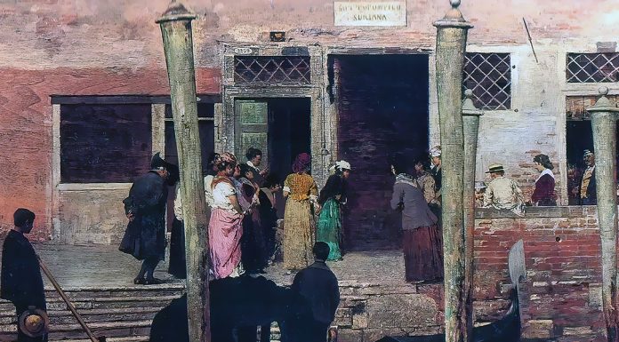 Wolf-Ferrari. “Le donne curiose” Giacomo Favretto, “In attesa degli sposi”, 1879