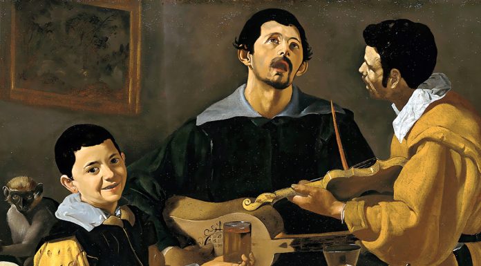 “Storia universale del canto” di Gabriele Fantoni Three Musicians, Diego Velazquez (1618)