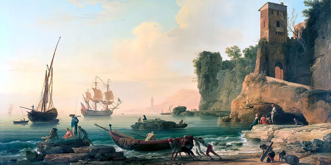 “The Port of Genoa”. Claude Joseph Vernet