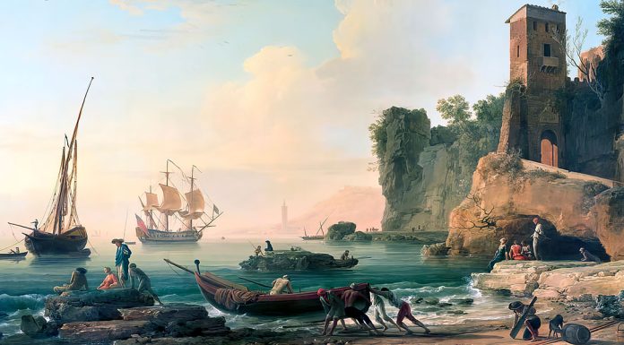 Verdi. “Simon Boccanegra” “The Port of Genoa”. Claude Joseph Vernet
