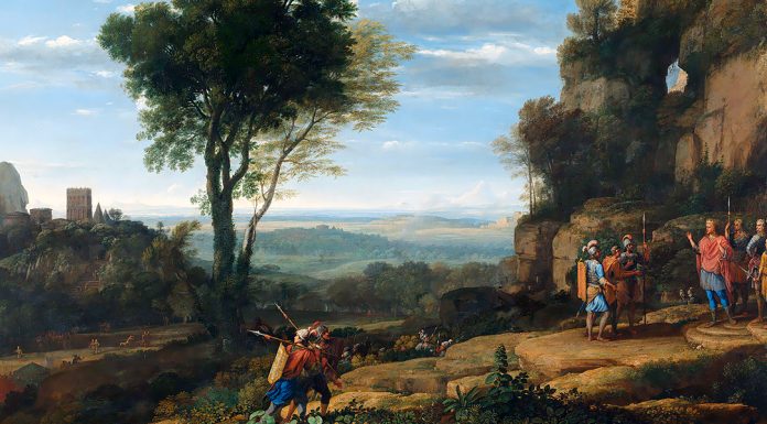 Beethoven. “Sinfonia n° 2” Landscape with David at the Cave of Adullam. Claude