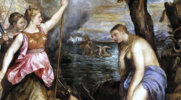 “I grandi iniziati” di Édouard Schuré Spain Succouring Religion, Titian (c.1575)