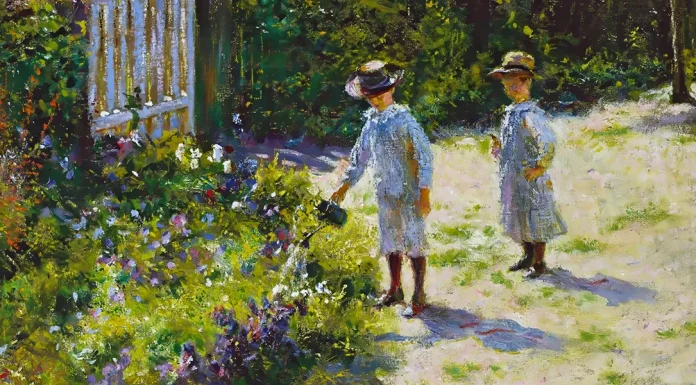 “Tragedia dell’infanzia” di Alberto Savinio Children in the garden. Władysław Podkowiński