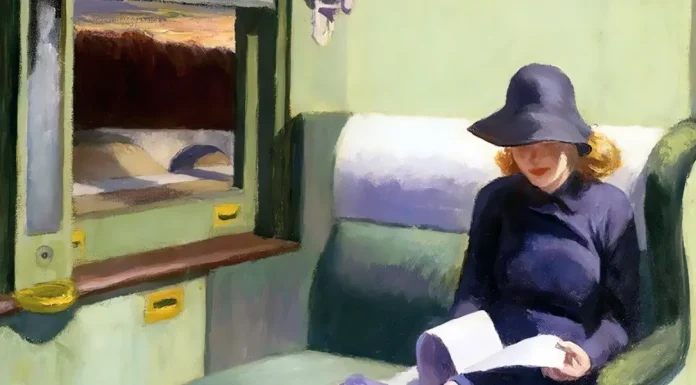 “E tu no!” di Pietro Silvio Rivetta (alias Toddi) Compartment C Car, 1938 by Edward Hopper