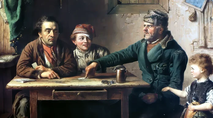 “L’osteria” di Silvio D’Arzo The Card Players, Eastman Johnson (1853)