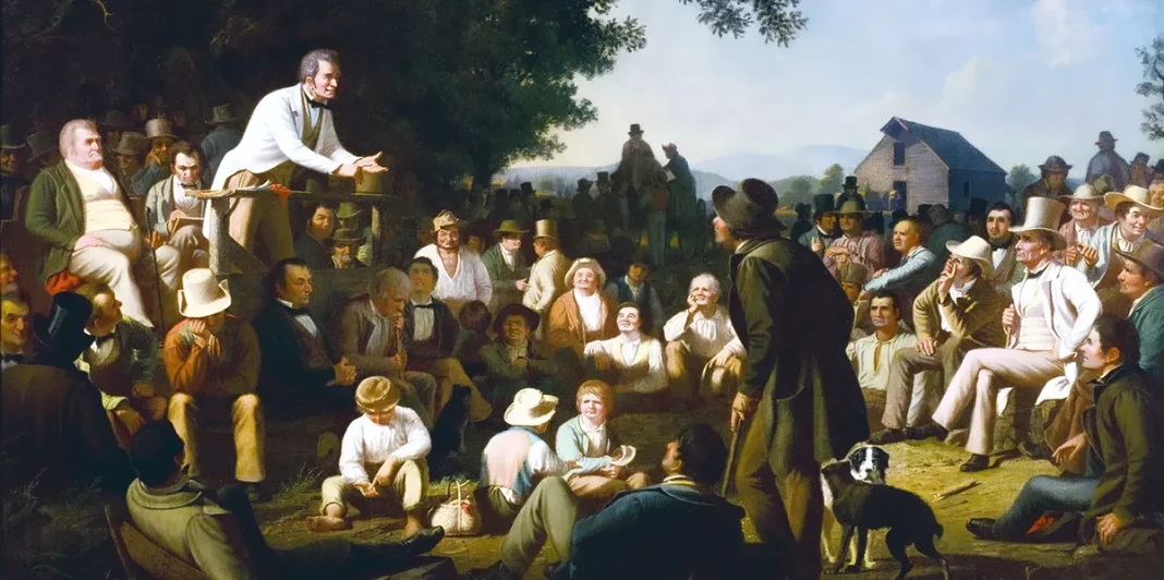 Stump Speaking, 1853–54, di George Caleb Bingham