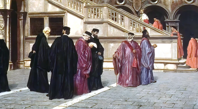 “Il fornaretto di Venezia” di Gian Dàuli “Il consiglio dei Dieci” (1861). Bernardo Celenta