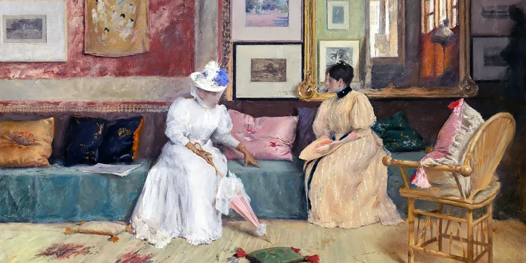 A Friendly Call, William Merritt Chase