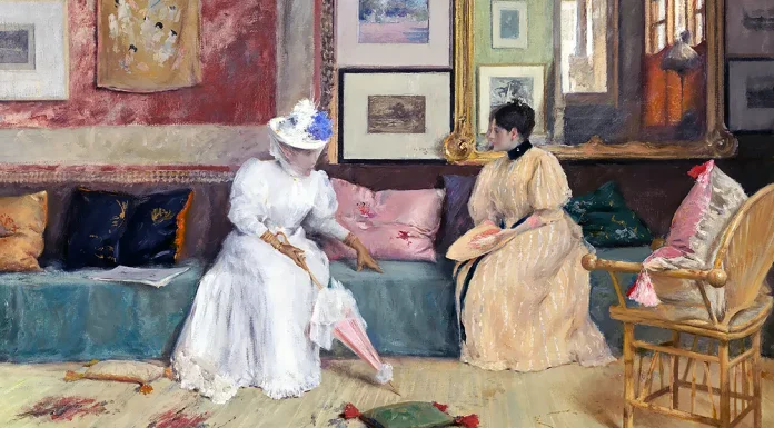 “Il mistero delle due cugine” di Anna Katharine Green A Friendly Call, William Merritt Chase