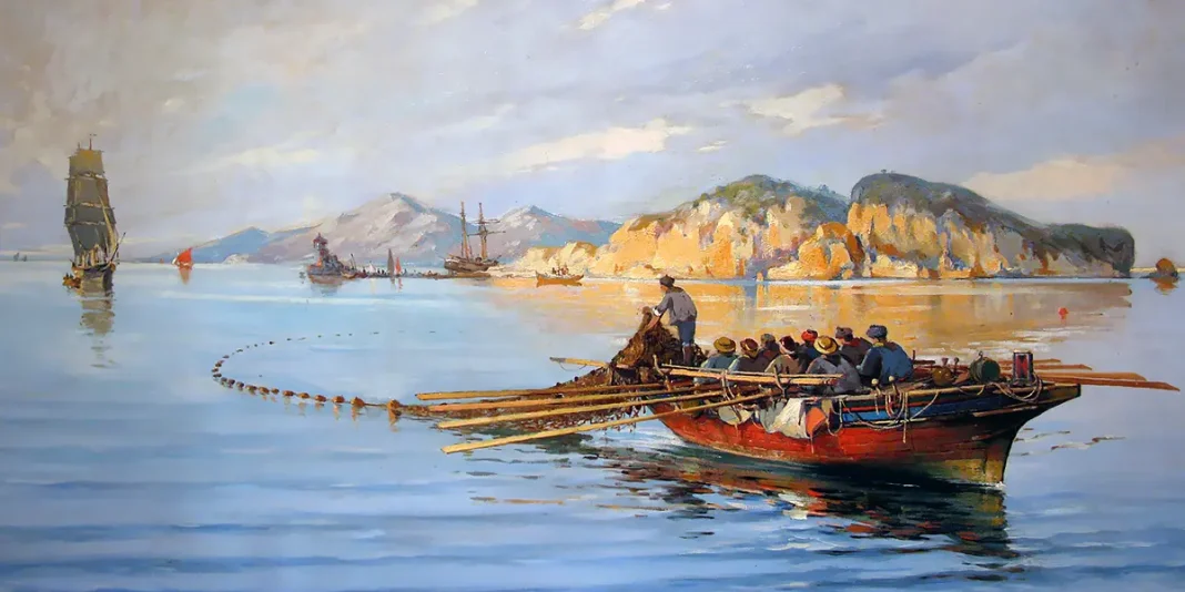 Fishing-Boat with Fishermen. Vasileios Chatzis