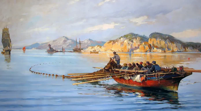 “I pescatori di trepang” di Emilio Salgari Fishing-Boat with Fishermen. Vasileios Chatzis