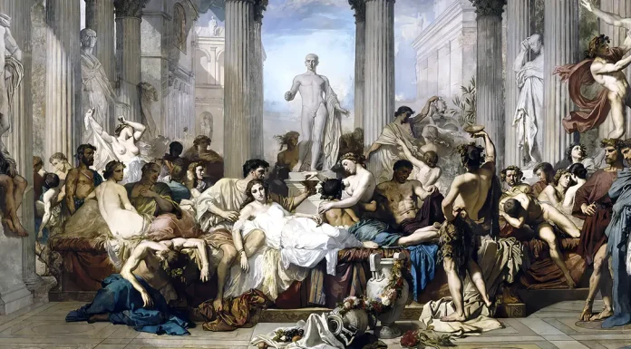 Nuovo ePub. “Roma antica. 3, Ultimi splendori, decadenza e rovina” di Guglielmo Ferrero e Corrado Barbagallo Romans in the Decadence of the Empire, Thomas Couture (1844 – 1847)