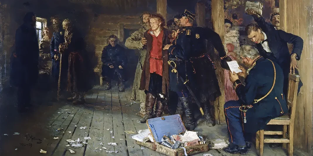 Arrest of a Propagandist. Ilya Repin