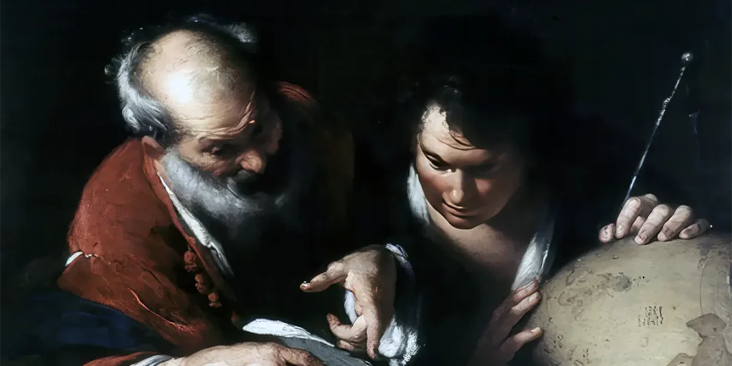 Eratosthenes Teaching in Alexandria, Bernardo Strozzi (1635)