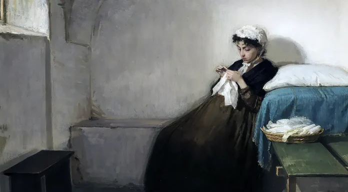 “Umanità dell’arte” di Vladimiro Arangio-Ruiz Luisa Sanfelice in carcere, Gioacchino Toma (1874–1875)