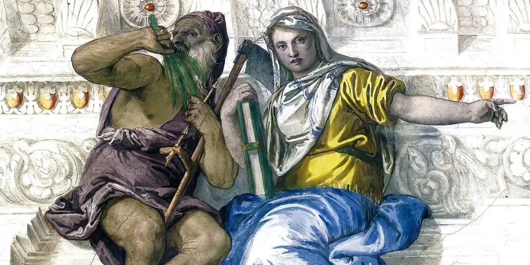 Saturn (Time) and Historia, Paolo Veronese (1561)