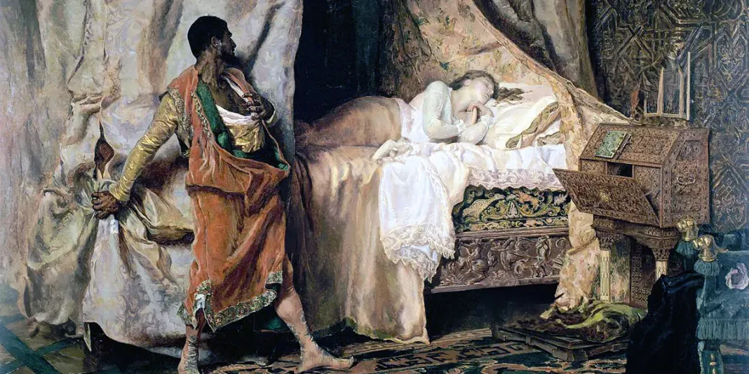 Othello and Desdemona by Antonio Muñoz Degraín, 1880.