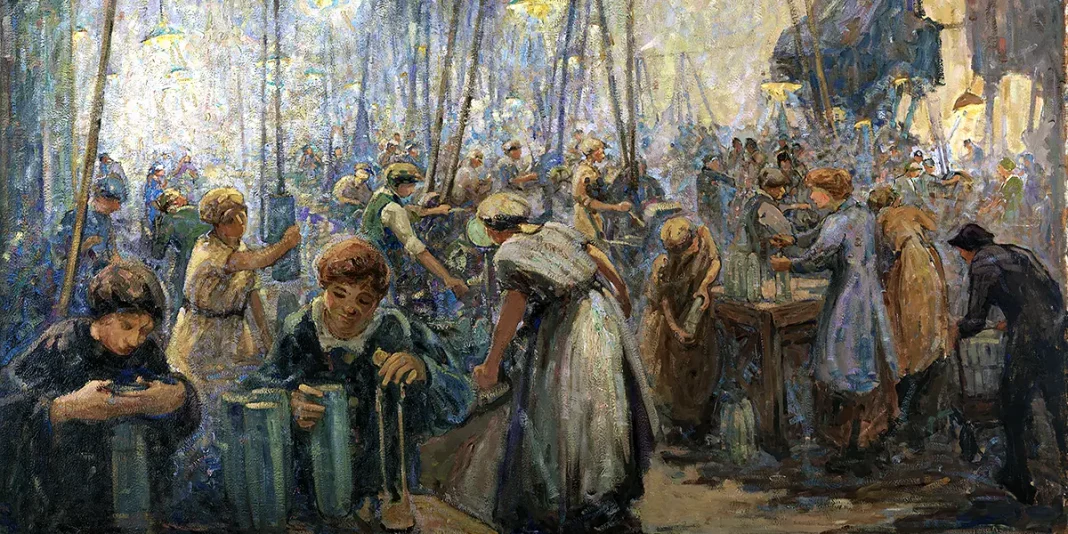 “Women Making Shells”. Mabel May