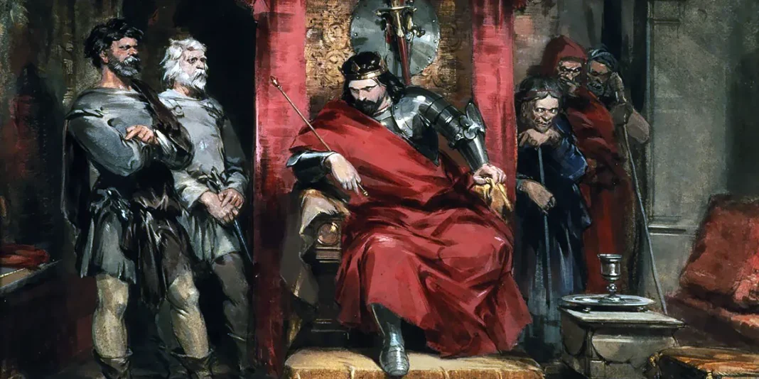 Macbeth instructing the Murderers employed to kill Banquo. George Cattermole