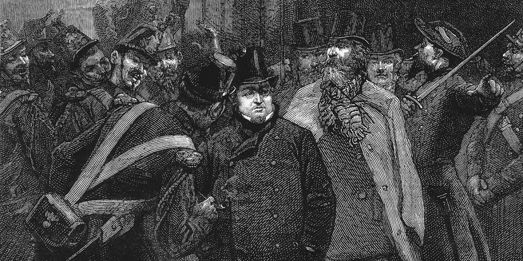 Arrestation Adolphe Thiers et mis à la prison de Mazas le 2 Décembre 1851, Paris, France