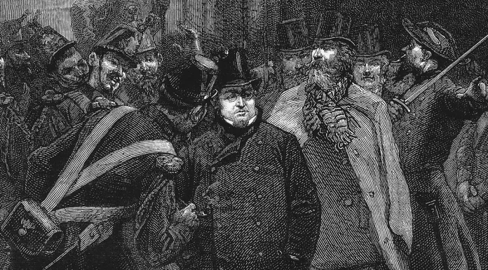 “Napoleone il piccolo” di Victor Hugo Arrestation Adolphe Thiers et mis à la prison de Mazas le 2 Décembre 1851, Paris, France