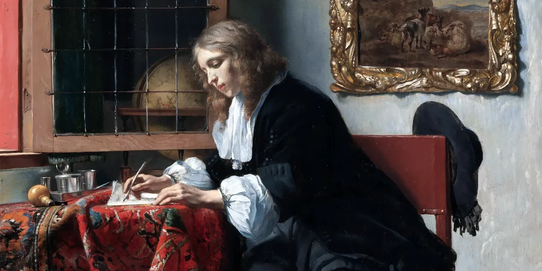 Man Writing a Letter. Gabriel Metsu