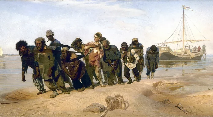 “La radice del male” di Lev Nikolaevič Tolstoj “I battellieri del Volga” di Ilya Repin
