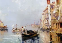 Nuovo ePub. “La gondola della morte” di Augusto De Angelis Giudecca Canal. Franz Richard Unterberger