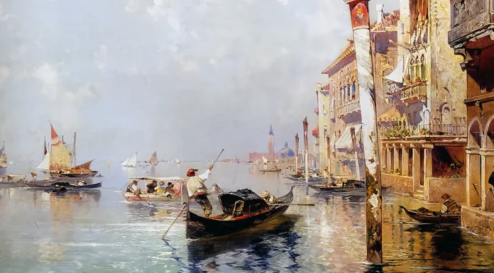 Nuovo ePub. “La gondola della morte” di Augusto De Angelis Giudecca Canal. Franz Richard Unterberger